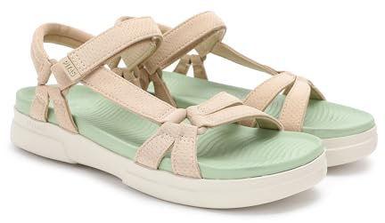 PITAS | CLAIRE | Sandalias de Mujer para el Verano | Chanclas | Mules y Zuecos veraniegos | Calzado Casual para el Verano | Sandalia de tiras | Calzado WalkinPitas | Beige 38