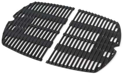 27,3 x 38,8cm Grillrost für Weber Q200, Q220, Q260, Q2000, Q2200, Q2400 Series Gasgrills, Gusseisen Grillrost Ersatzteile Zubehör for Weber 7645, 65811, 2 Stück