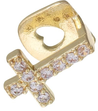 VICASKY 1satz Hip Hop Zahn Grill Mit Zirkon Kreuz Design Einzigartige Einzelzahn-kappe Für Partys Und Rap-events Falsche Für Männer Und Frauen Stylisches Zahnschmuck Für Festivals