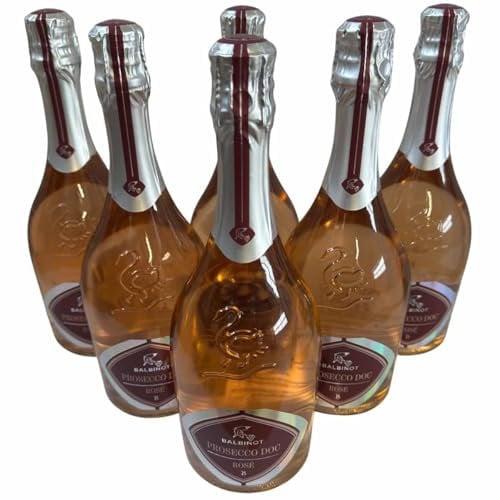Le Manzane/Balbinot, Prosecco Rosé Millesimato Brut DOC 2024, Roséschaumwein aus Italien, 750ml, 6er-Set