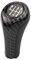Schaltknauf, Schaltknauf Abdeckung 1Pcs Schaltknauf for BMW 1 3 5 6 Series E46 E53 E60 E61 E63 E65 E81 E82 E83 E87 E90 E91 E92 X1 X3 X5 M Verchromte Matte Kohlenstoff(6 Speed Fibre)