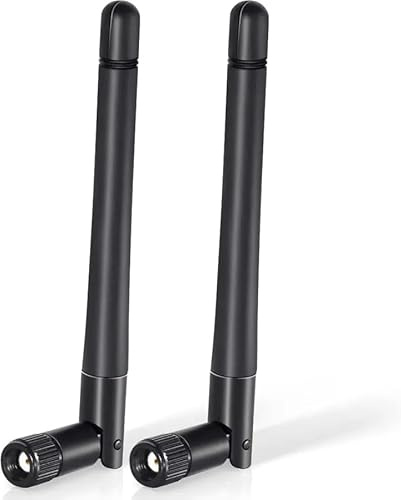 Othmro 2PCS WiFi Antenna RP-SMA WiFi Aerial 2.4GHz 5GHz 5.8GHz 3dBi MIMO RP-SMA Male Antenna for Router, Wireless Network Card, USB Adapter, Video Surveillance Monitor