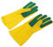 Yardenfun 1Paire Gants de Nettoyage Latex avec Éponge Récurante pour Vaisselle Cuisine Ménage et Jardinage Résistants à Huile et Imperméables Réutilisables Longue Durée