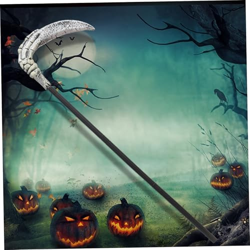 Halloween Costumes Devil Sickle Fork Tricky Toy 1PC Halloween Props Detachable Party Cosplay Accessory For Kids Adults, Sickle