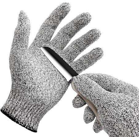 Schnittschutzhandschuhe - Schnittfeste Handschuhe für Küche, Heimwerken und Gartenarbeiten mit maximalem Schutz und Komfort