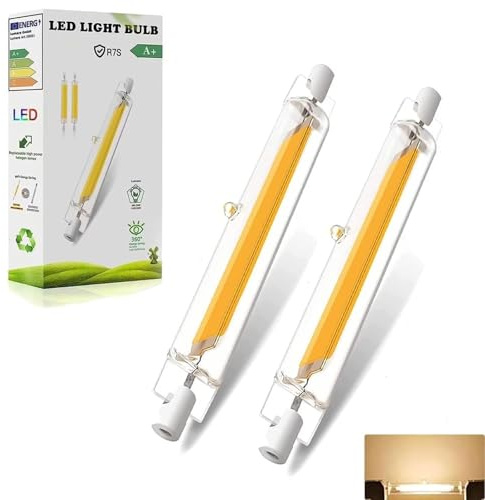 LVLIZHHO R7s LED 78mm Dimmbar Lampen, R7s LED 78mm 10W Ersatz für 100W Halogen Leuchtmittel, Glühbirne Warmweiß 3000K 1000LM, Kein Flackern, 360°Abstrahlwinkel, 2PCS