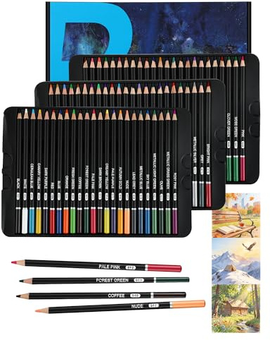 IMALPQPP 72 Farben Buntstifte Set – Öl-Buntstifte für Erwachsene und Kinder, ideal für Buntstifte Kinder, perfekt zum Skizzieren, Schattieren und Ausmalen