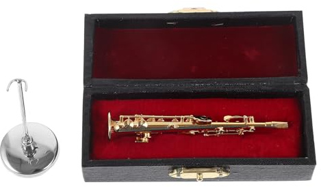 INOOMP Modèle de Saxophone Miniature en Cuivre Décoratif pour Décoration Intérieure Résistance à l'usure, pour Décoration Maison et Paysage Micro DIY