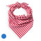 Krause & Sohn Oktoberfest Halstuch rot-weiß kariert 105 x 45 cm Trachtentuch Wiesn Bavaria Dreieckstuch Accessoire