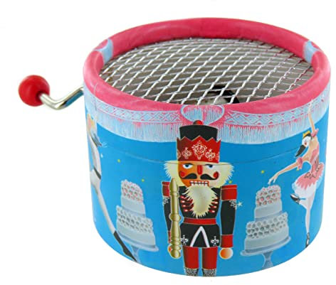Caja de música/caja musical de manivela de cartón adornado - El cascanueces (P. I. Chaikovski)