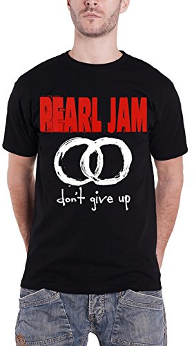 Pearl Jam T Shirt Dont Give Up Circles Band Logo offiziell Herren Nue Schwarz