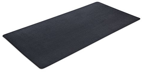 MOTIONTEX Trainingsgerät Matte für Unterlaufband, Rudermaschine, elliptisch, Fitnessgeräte, Home Gym Bodenschutz, 91,4 x 182,9 cm, Schwarz