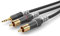 Sommer Cable Basic HBA-3SC2 - Mini Jack Stéréo 3,5 mm Hicon vers 2 RCA Hicon (0,9m)