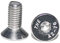 Viti a testa svasata M8 x 14 mm con esagono incassato (25 pezzi) – DIN 7991 – ISO 10642 – Viti filettate – filettatura piena – acciaio inox A2 V2A – inossidabile.