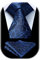 HISDERN Herren Krawatte Taschentuch Blumen Krawatte & Einstecktuch Set Jacquard Gewebt Paisley Schlips Einfarbig
