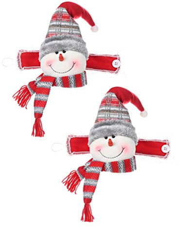 Amosfun Raffhalter mit Weihnachtsmotiv, 2 Stück
