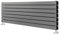 Pinta Horizontal Radiator | Flat Panel Double Column | Central Heating | Living Room Hallway Bathroom Kitchen Radiator | 612 x 1200| Anthracite