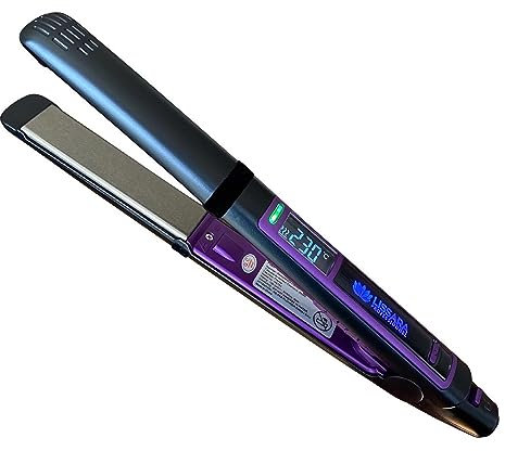 Lissara Classic Evolv - Plancha de pelo profesional - Placas de Nanotitanio y flotantes - Detector de humedad - 230 °C - Especial para alisado brasileño - Negra