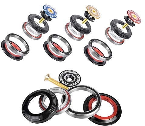 RiToEasysports Bicycle Headset,Road Bike Front Fork Headset Tapered Tube To Straight Tube 42 52mm For 1-1/8in Or 1-1/2in Tapered Tube Forks Bicycles And Spare Parts Ride
