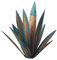 ZCED Metallo Agave Yard Art 65cm, Scultura Rustica Pianta in Metallo Dipinto a Mano Agave Giardino Giardino Decorazione Artistica Statua Decorazioni per La Casa per Pali da Giardino Statuette,Blue