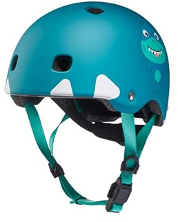 Affenzahn Micro Fahrradhelm robuster Kinderhelm für Multisport Skateboard Scooter Inliner für Jungen und Mädchen Hai - Petrol
