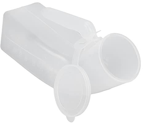 Urinarios para Hombres, Urinario Portátil para Hombres a Prueba de Derrames, Botella de Orina Masculina a Prueba de Derrames de 1000 Ml Botella de Orina para Ancianos de Gran Capacidad con Tapa Extraí