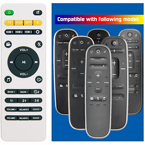 New Remote Control Replacement for Polk Audio Soundbar MagniFi One, Magnifi Mini, FR1 Home Theater Sound Bar System