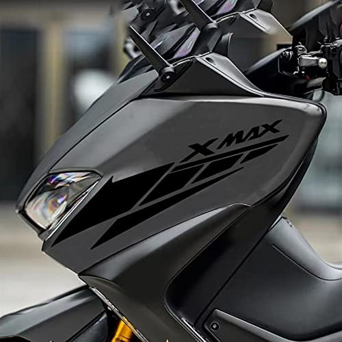 FEMEIN Vinile Riflettente Xmax 300 400 Adesivo Moto Logo Decalcomania per Yamaha (Color : Nero)