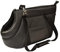 Transporttasche für Hunde und Katzen | Schultertasche für Haustiere mit Gummiband mit Karabiner | bis 12 kg | Material: Kunstleder | Größe: L | Farbe: Schwarz
