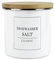 Purely Home Minimalist Range Dishwasher Salt Storage Canister - White Metal Enamel Kitchen and Bathroom Storage Container