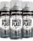 JENOLITE Directoplast Gloss Spray Paint | SLATE GREY | 3x400ml | Paint for Plastic Surfaces | For All Types Of Plastic | No Primer Required Multi Surface Paint | Spray Paint for Plastic | RAL 7031