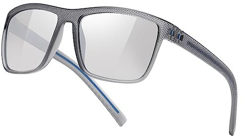 kunchu Polarisierte Sonnenbrille Herren Damen Sportbrille Sonnenbrillen Unisex Klassische Retro Vintage UV400 Schutz Sunglasses Men Rechteckig Schwarz Sonnen brille Männer Für Outdoor Wandern Angeln