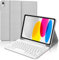 IVEOPPE Teclado iPad 10 Generación 2022/11 Generación A16 2025 (10.9/11 Pulgada), Funda Teclado Español Ñ Desmontable Inalámbrico Bluetooth para iPad 10/11 Generación, Gris Claro