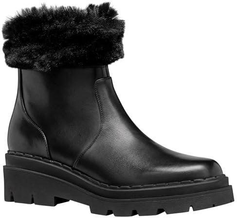 Geox D Felleny G, Stivale alla Caviglia Donna, Nero, 42 EU