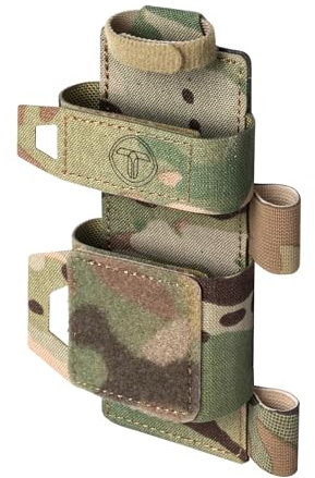 TOPTACPRO Tactical Tourniquet/Scherenhalter Molle TQ Beutel Medizinische Scherenbeutel Trauma IFAK Holster Tourniquet Pouch(Multi-camo)
