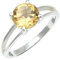 JEWELFORCE Citrin-Edelstein-Bandring für Herren und Damen, Bandringgröße, Geschenkartikel, 925er-Sterlingsilber, handgefertigter Schmuck JSR-1258A_57 (18.1)