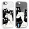Xylota 2 Stück Transparent Handyhülle für iPhone 8/7/SE 2020/SE 2022 4,7 Hülle, Durchsichtig Case mit Muster Niedlich Katze Mädchen Schutzhülle, Weich Silikon Dünn TPU Stoßfeste Cover für iPhone 7,03