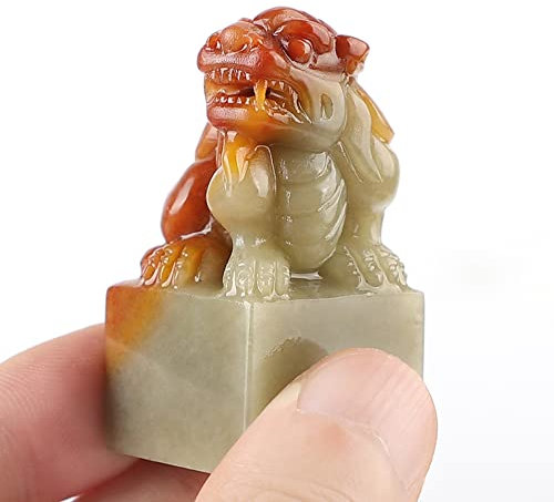 Japanischer Hanko-Kotelstein, japanischer Namensstempel, chinesischer Namensstempel, chinesischer Namensiegel, umarmen Wohlstand mit dem majestätischen Pixiu-Stein-Siegel