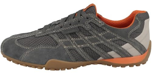 Geox Herren U Snake ORIGINAL A Sneaker, Grey, 39 EU