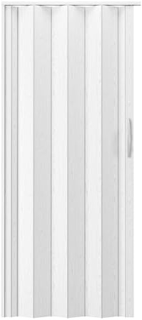 32 W Premium Foldable Accordion Doors, Double Walled Heavy Duty Folding Doors for Interior, Privacy Room Divider, White Oak