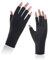 Zeaicos 1 Pairs UV Protection Gloves for Women Men, Breathable Anti-Slip Ice Silk Driving Gloves, Touchscreen Sports Cycling Golf Running Gloves, Lightweight Quick-Dry UPF50+ Fingerless Gloves