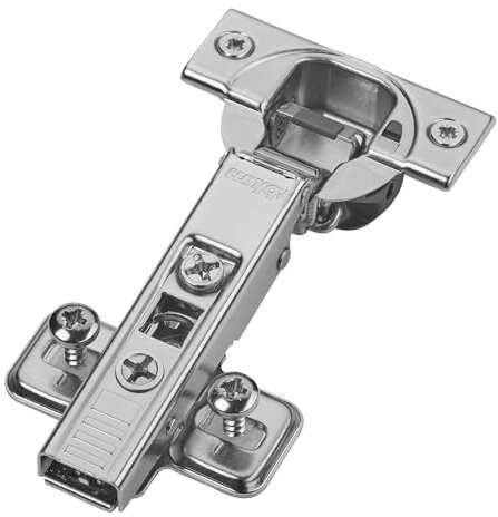 Set BLUM Topfband Eckanschlag 71B3580 110° mit Schließautomatik inkl. Montageplatte 174E6100 und Spezialschrauben mit Spreizdübeln (EXPANDO)