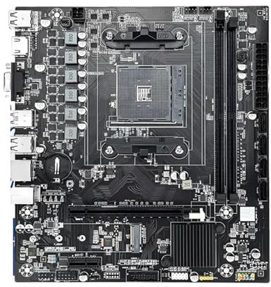 Placa Base Classic B450M con Memoria DDR4 de Doble Canal y Placa Base AM4 PCI-E 3.0 NVME (Compatible con CPU Ryzen 5600 5600G).