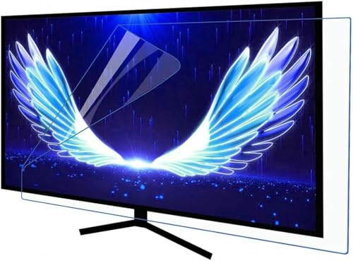 RAGOPILEN Protecteur d'écran TV, Protection d'écran TV, Filtre Anti-éblouissement Bleu et UV, LCD LED 4K QLED HDTV 50 Pouces, Pet