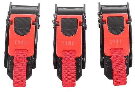 Motorradhelm Kinnriemen, 3-Fach Schnellverschluss zum Nähen | Sicherheitsbügel, für Helme Geeignet, Montage durch Annähen, Dreifacher Schnellspanner, für Viele Helmmodelle
