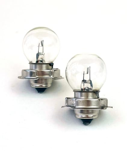 2x Stück P26s Clear S3 12V 35W Scheinwerfer Lampe Frontscheinwerfer Glühbirnen Roller Moped Motoroller Scooter Motorrad