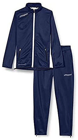 Uhlsport Kinder Essential Classic Trainingsanzug, Marine/weiß, 128 EU