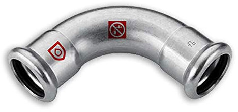 C-Stahl Pressfitting M Kontur - Bogen 90° - (ixi) - 18mm