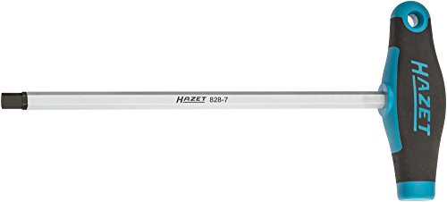 HAZET Scheinwerfer-Einstellwerkzeug FORD (Innen-Sechskant Profil 7 mm) 828-7, Verchromt, Spitze Brüniert