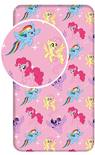 Jerry Fabrics My Little Pony Kinder Bettlaken Baumwolle, 90x200x25 cm